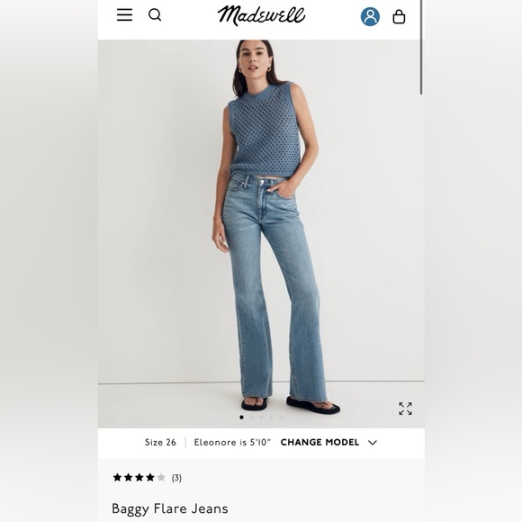 Madewell Baggy Flare Jeans - Picture 8 of 12